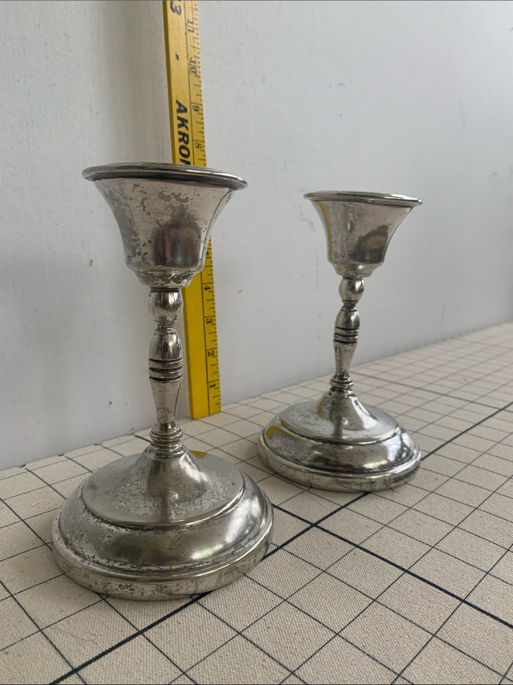 Grand Silver Co. Wear-Brite Candle Stick Set -